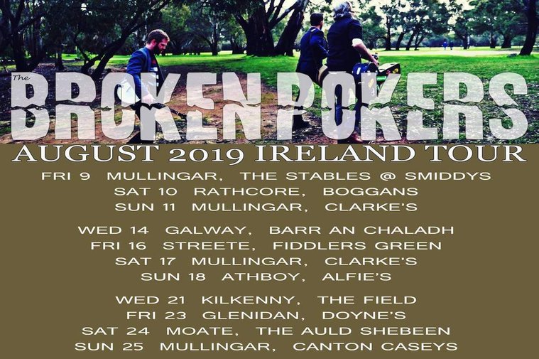 The Broken Pokers Ireland Tour Poster 2019