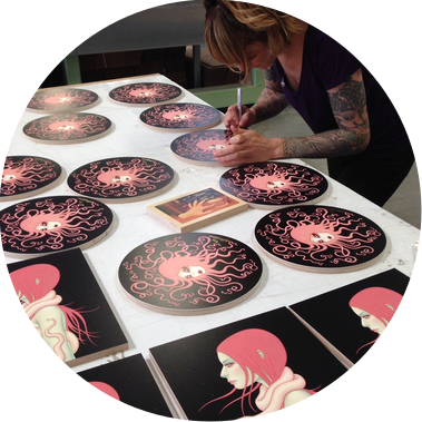 limited edition prints on sustainable birch wood