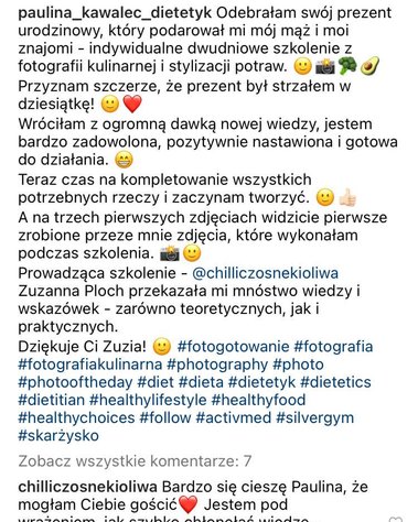 warsztaty z fotografii kulinarnej Warszawa opinie