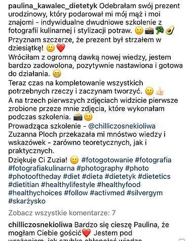 warsztaty z fotografii kulinarnej Warszawa opinie