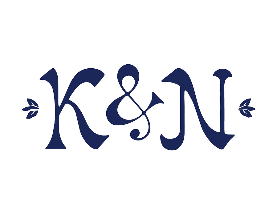 Monogram of bride and groom for wedding invitation design
