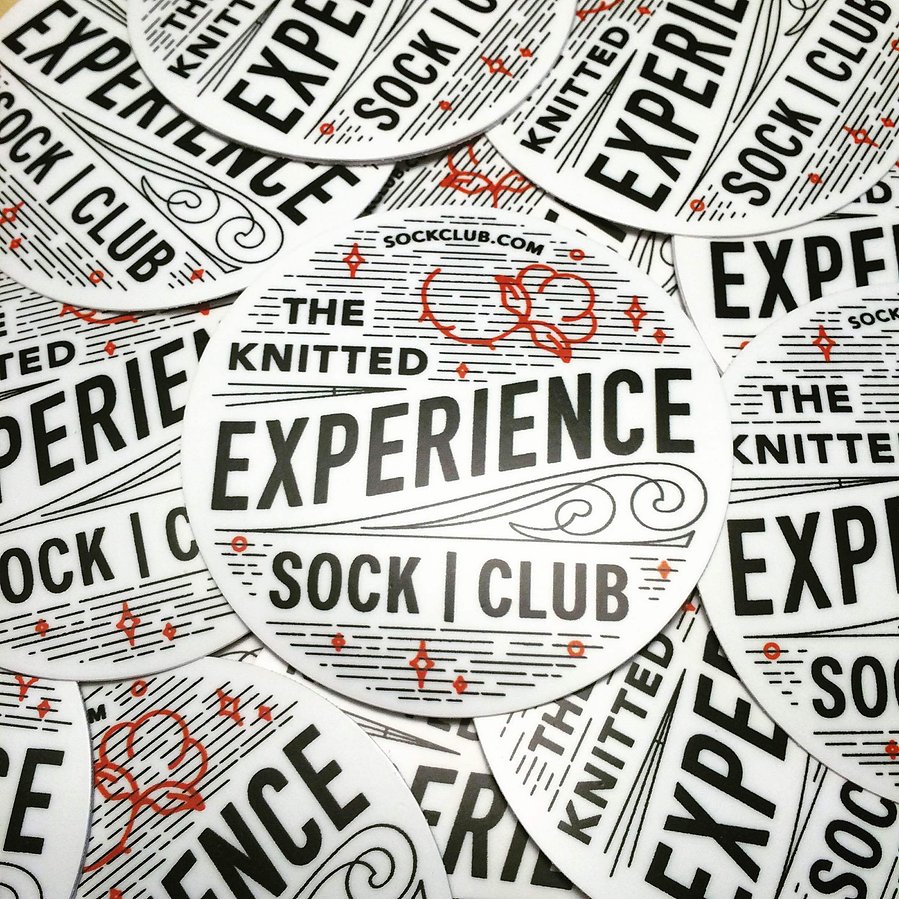 Custom lettering for branded sticker design