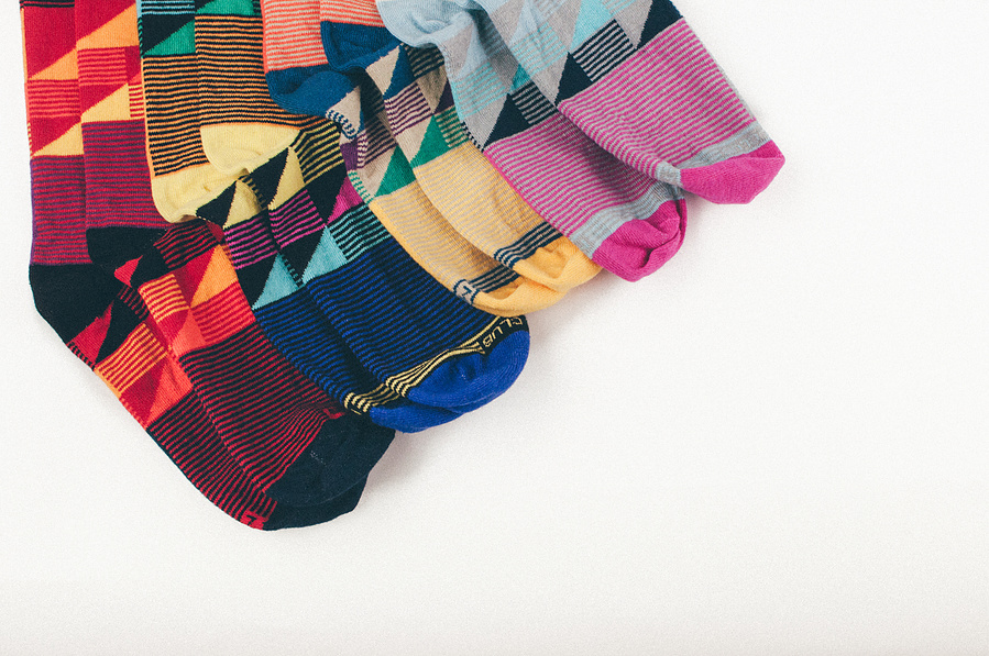 Sock design created for subscription company based in Austin, TX