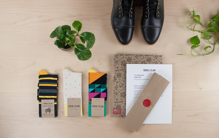 Brand design for sock subscription company