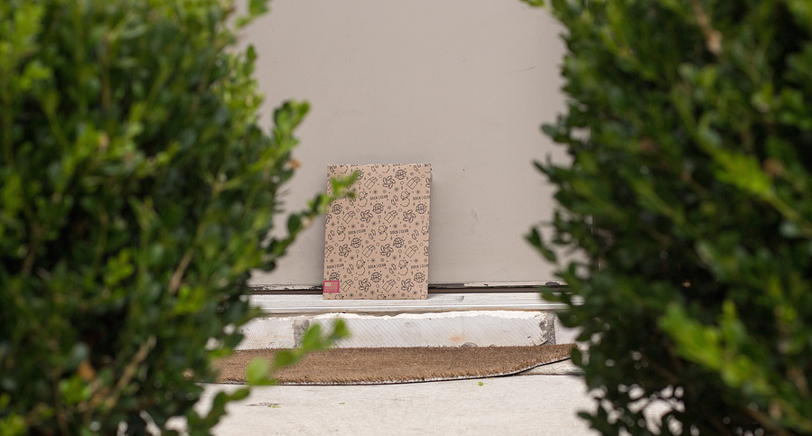 Sock subscription company packaging design collateral
