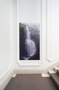 waterfall , portal , artwork 
On the occasion of Paris Men’s Fashion Week, 247 held a gallery of photography by Italian artist @jofetto interspersed throughout the corridors of the Haussmannian showroom.

