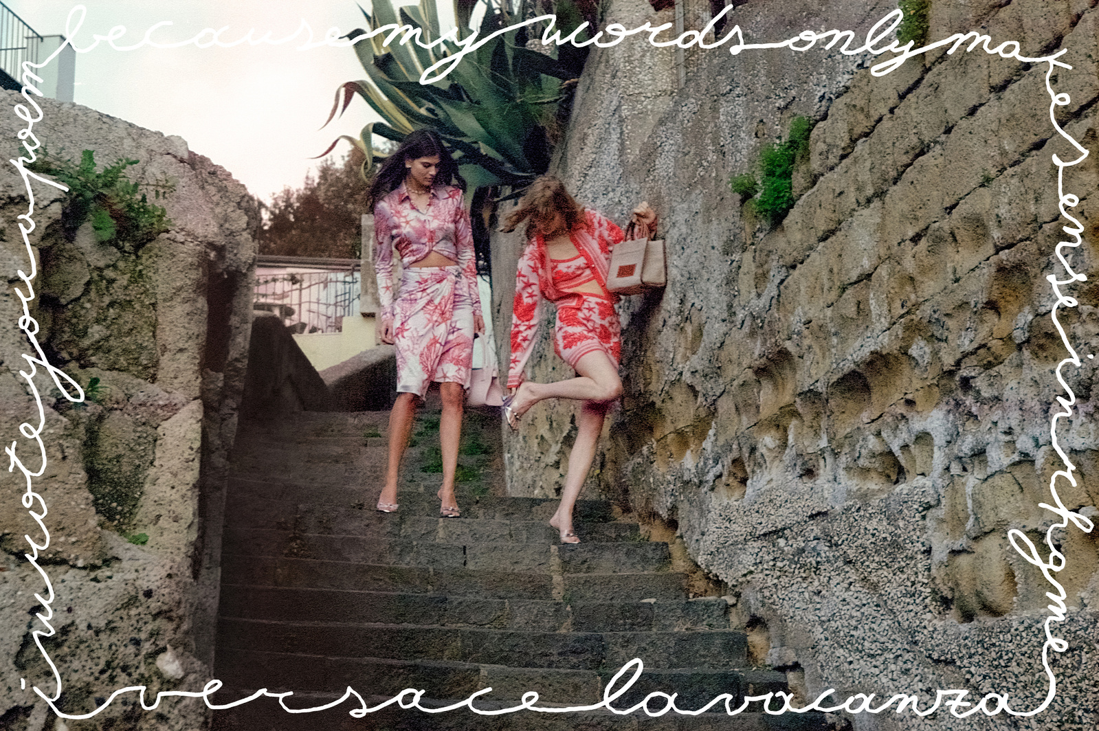 Versace La Vacanza 2024 Campaign 
Donatella Versace - Designer
Jo Fetto - Photographer
Allegra Versace - Fashion Editor/Stylist
Dora Roberti - Hair Stylist
Vanessa Icareg - Makeup Artist
Lorenzo Iandelli - Artist
Aivita Munze - Model