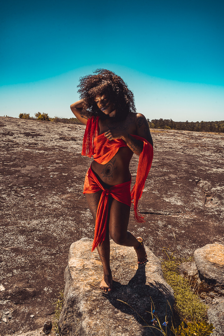 Venus - The Goddess of Love. Pris embodies A Goddess In Human Form. The entire series was shot at Arabia Mountain, Georgia. This piece will only have (5) Matte 20 x 30, (5) glossy 12x18, (25) glossy 8 x 12 printed
