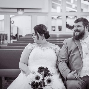 Wedding photography at First Reformed Church, Rock Rapids, Iowa. 