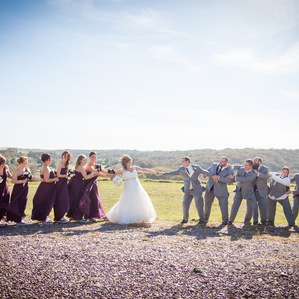 Wedding photography at Calico Skies Vineyard, Inwood, Iowa. 