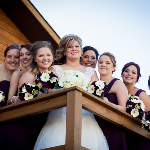 Wedding photography at Calico Skies Vineyard, Inwood, Iowa. 