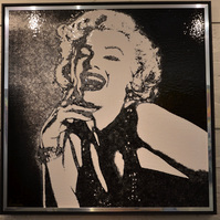 Dimond girls,  105 X 105cm, Mixed Media