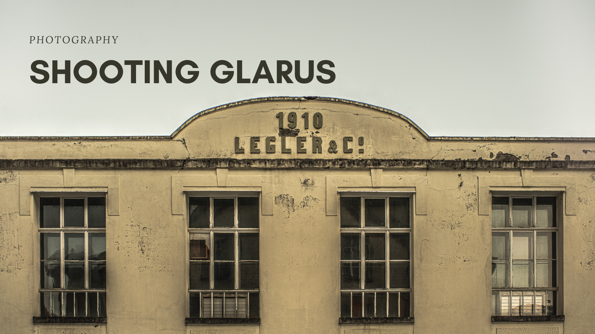 Facade of historic factory building in Switzerland