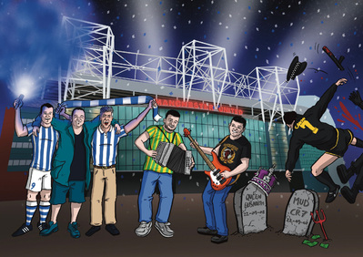 erreala-realsociedad-anoeta-manchester-oldtrafford-agirretxe-imanol-cantona-retrato-digital-familia-ttaka-marrazkilari-illustration