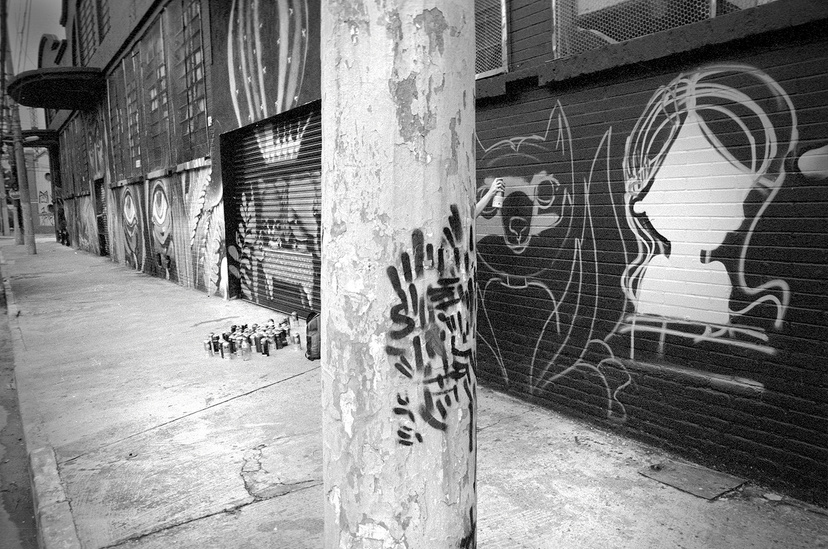Karina De Toledo does graffiti and street art in São Paulo, Brazil photo by Jordan Starr