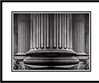 Architectural pillars black and white prints