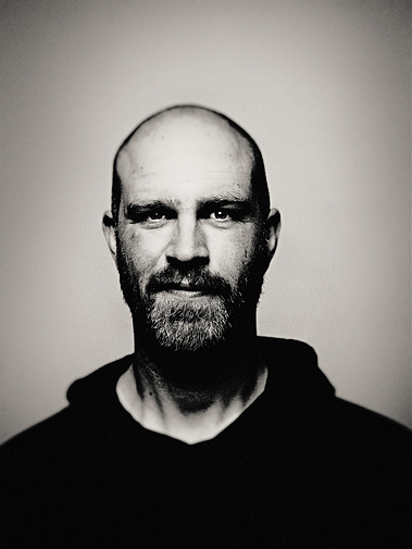 Flo Waitzbauer, self portrait in black & white