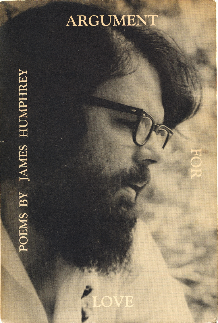 james humphrey, poet, argument for love, poetry, book, iowa