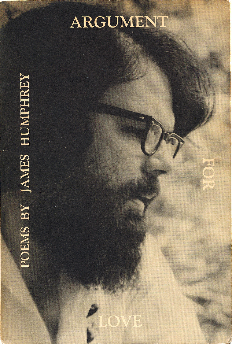 james humphrey, poet, argument for love, poetry, book, iowa