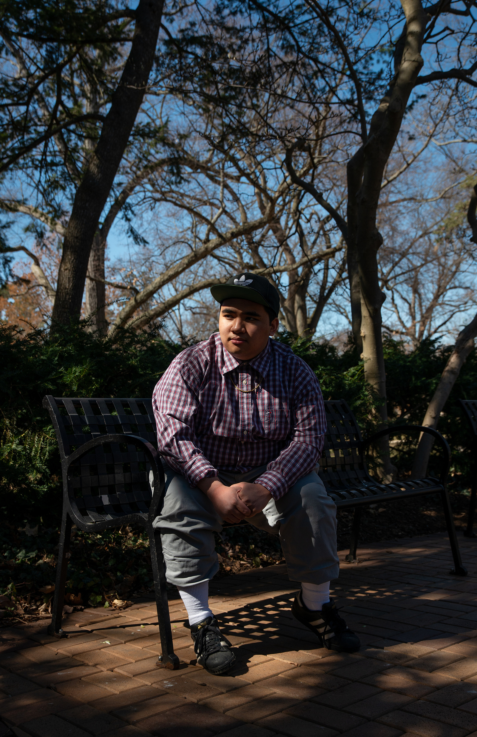 MSU junior Jonathon Suan poses for a portrait portrait near Beaumont Tower on March 20, 2021. Jonathon is Vice President of the Asian Pacific American Student Organization (APASO) and will soon hold a forum to discuss student demands for MSU in response t