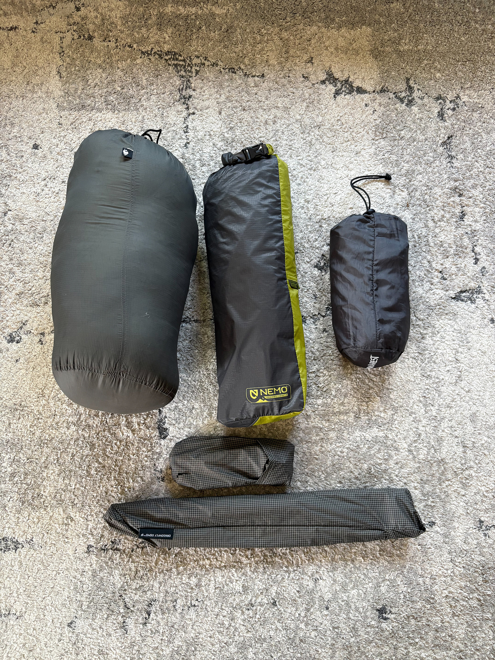 Tent, Quilt and Sleeping Pad