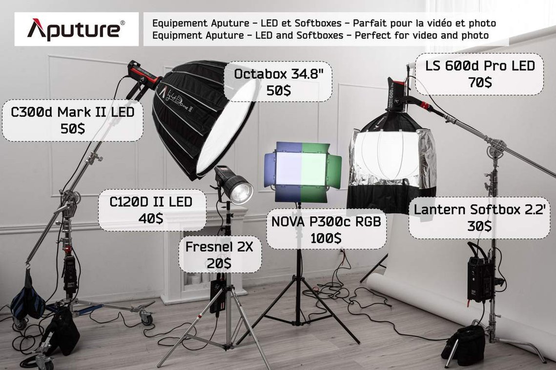 Video equipment and Aputure rental Montreal