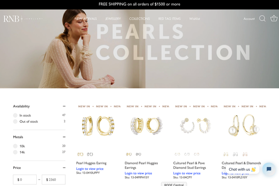 Jewellery Fashion videography studio in Montreal