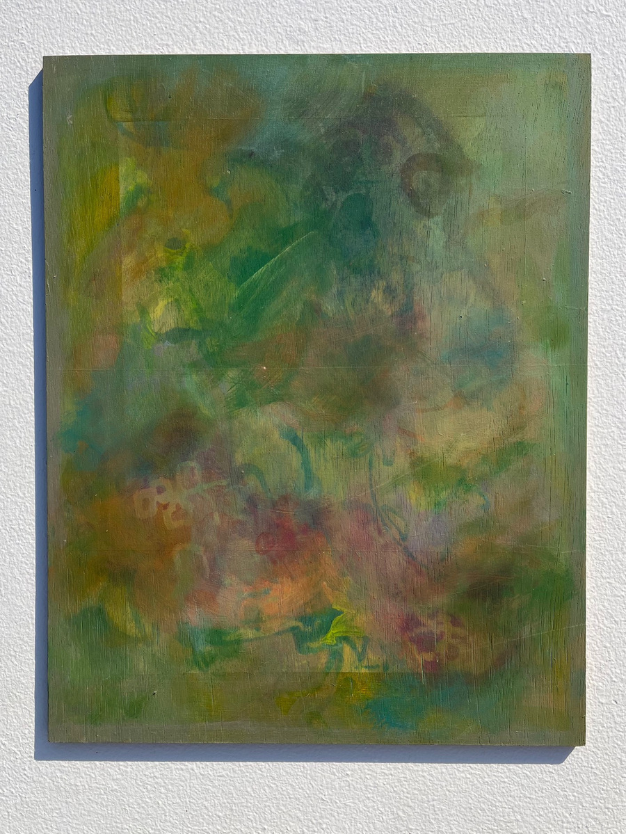 An acrylic painting on panel 