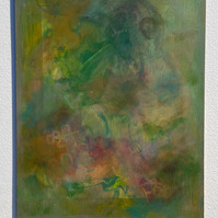 An acrylic painting on panel 