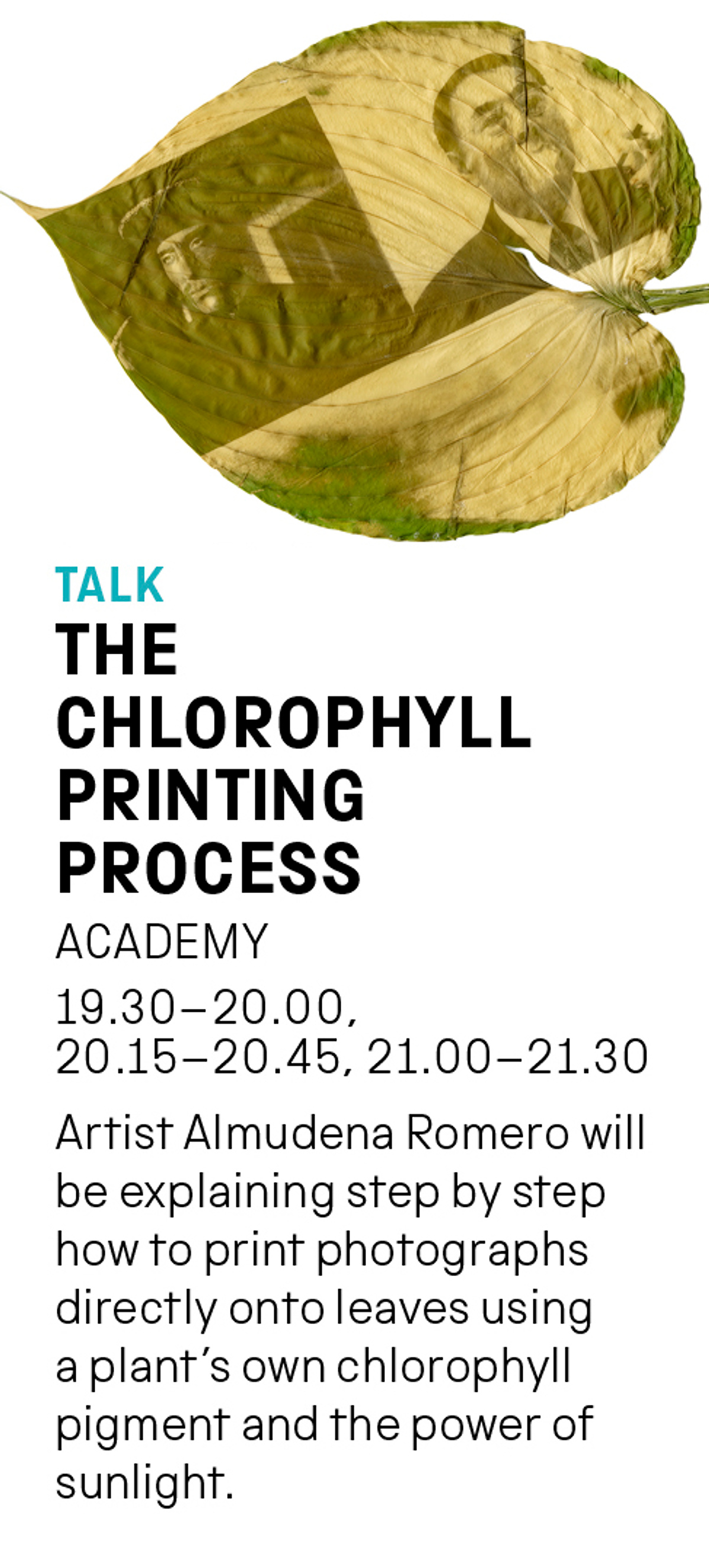 April 2019 Science Museum Artist Talk NEWS Almudena Romero