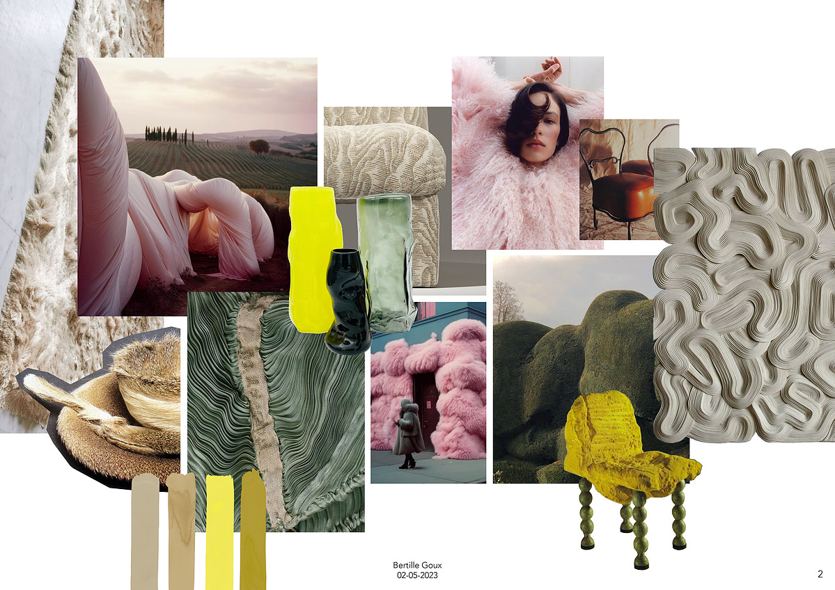 Edition n°3 - LE CABINET - Réconforts: Formes, matières généreuses et multipliées
Moodboard