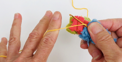 Easy three-minute crochet and shirret online video lessons on your computer, to make luxury from fabric scraps at america shirrets dot com.