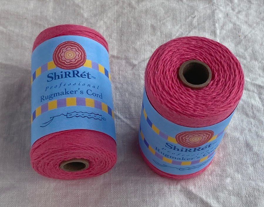 Shirret Crochet 100 percent cotton cord for crocheting bags and jewelry with size 0 shirret hook and for adding fabric scraps to Shirret projects.