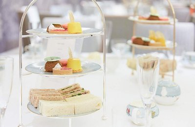 Best corporate kick-off and award ceremony event photographer Josh Caius. This photo was taken at Ham Yard Hotel in London, and is of the afternoon tea setup.