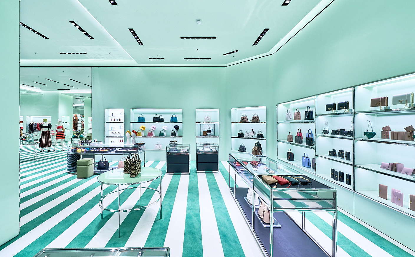 Luxury brand interiors store photography by Josh Caius in White City, London