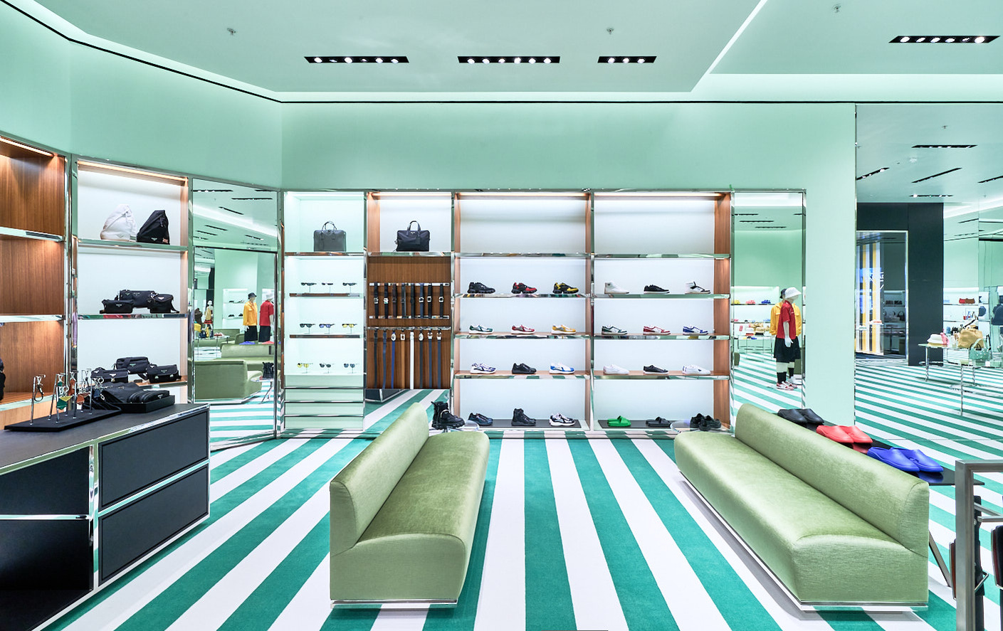 Luxury brand interiors store photography by Josh Caius in White City, London
