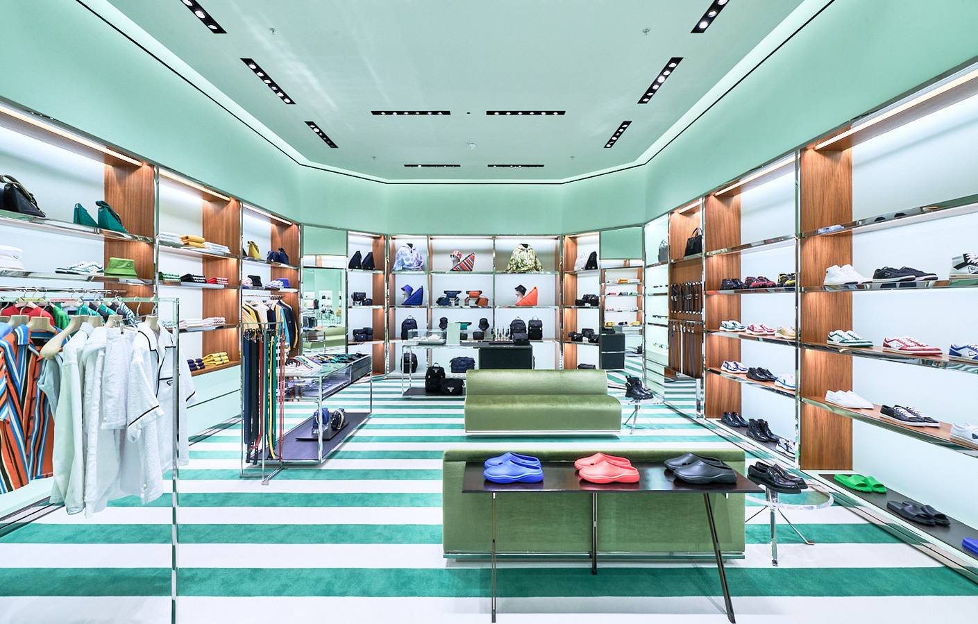 Luxury brand interiors store photography by Josh Caius in White City, London