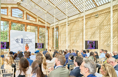 Photographer Josh Caius providing corporate photography services for a business summit at Nash Conservatory in Kew Gardens, London.