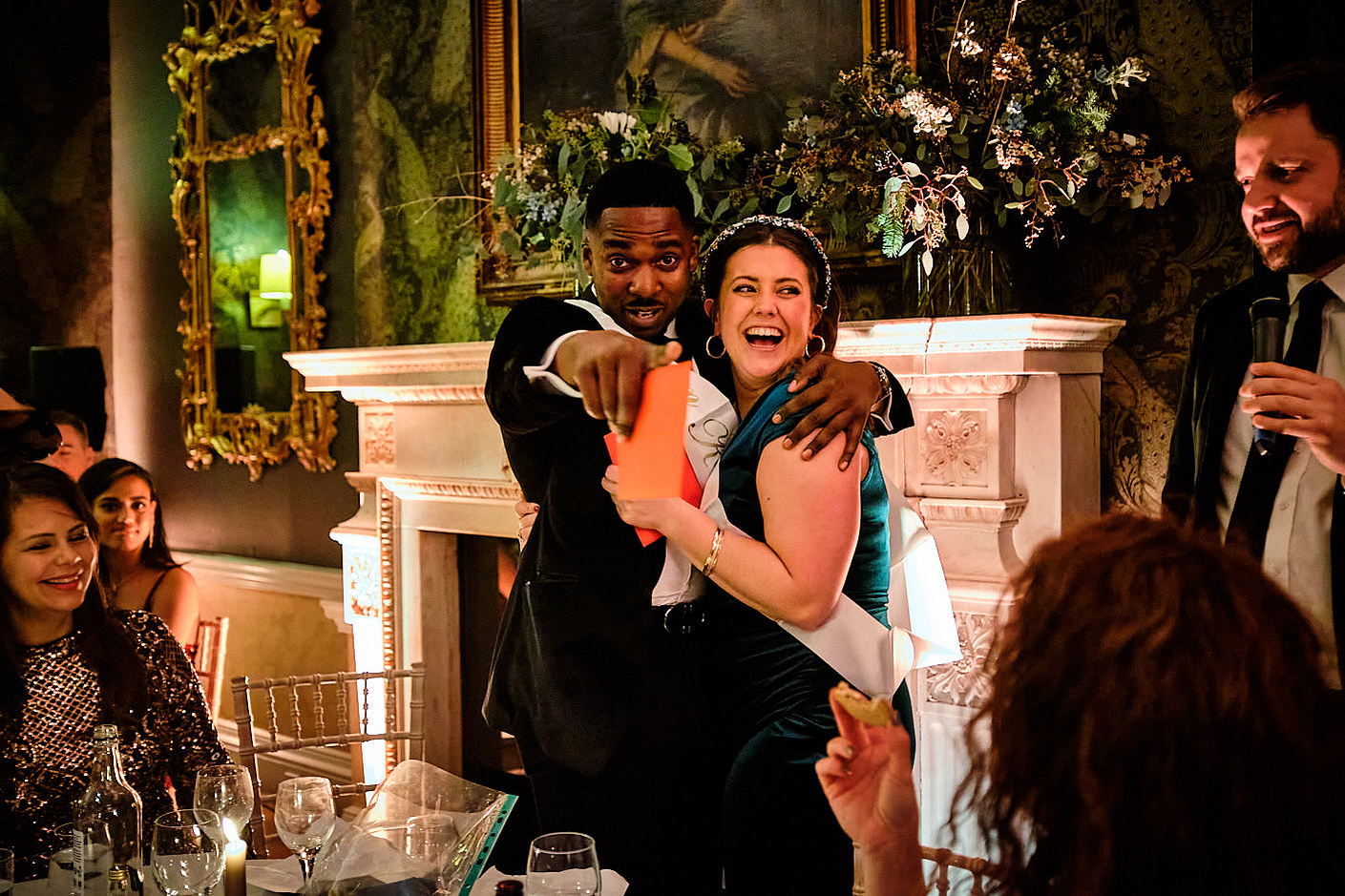 Corporate party photographer Josh Caius in London. Candid, fun photography for an award ceremony and gala celebration.