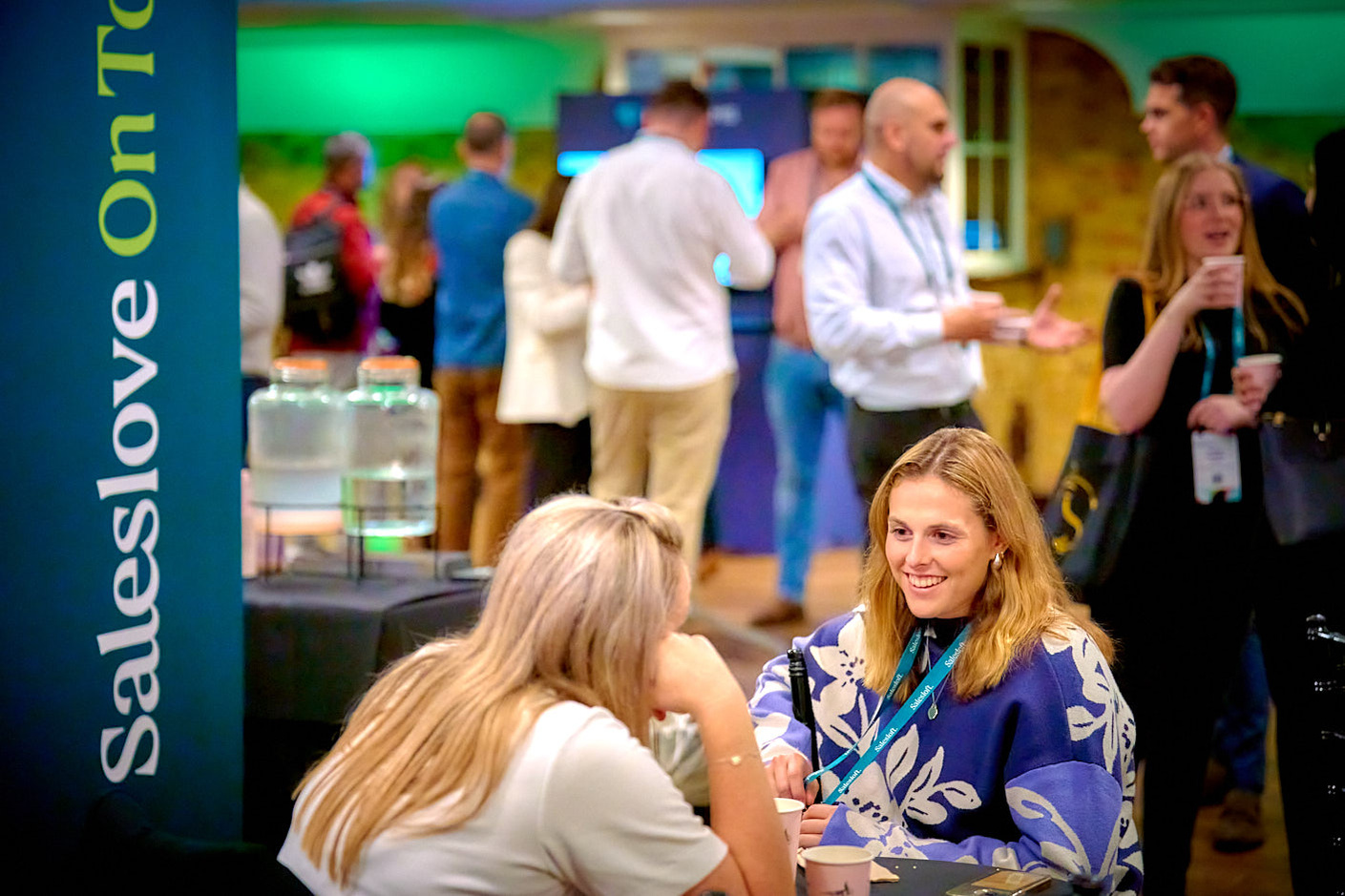 People enjoying a corporate event at The Brewery venue in London