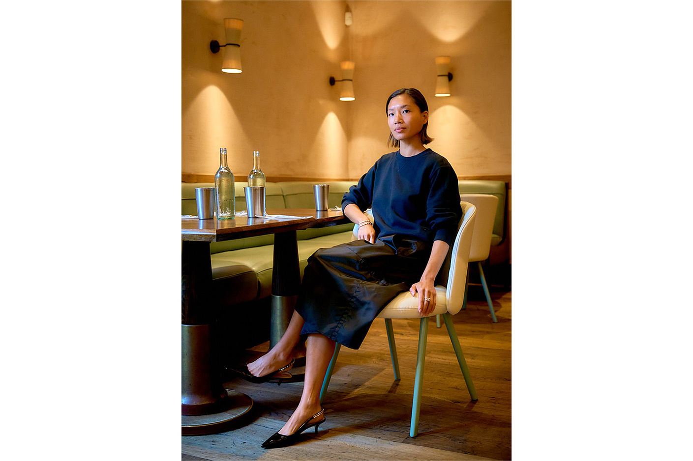 Portrait of Imogen Kwok taken during an event by London photographer Josh Caius