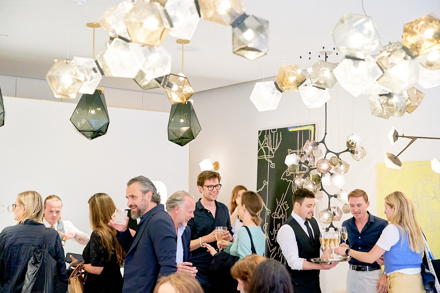 A Networking Photographer in Mayfair taking a photo of a networking party