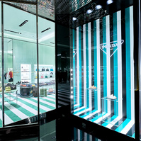Luxury brand interiors and window display store photography by Josh Caius in White City, London