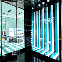 Luxury brand interiors and window display store photography by Josh Caius in White City, London