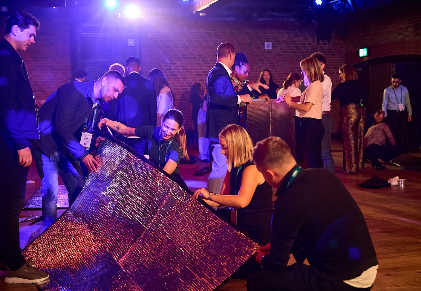 Sleep Pod charity event photography at The Brewery venue London