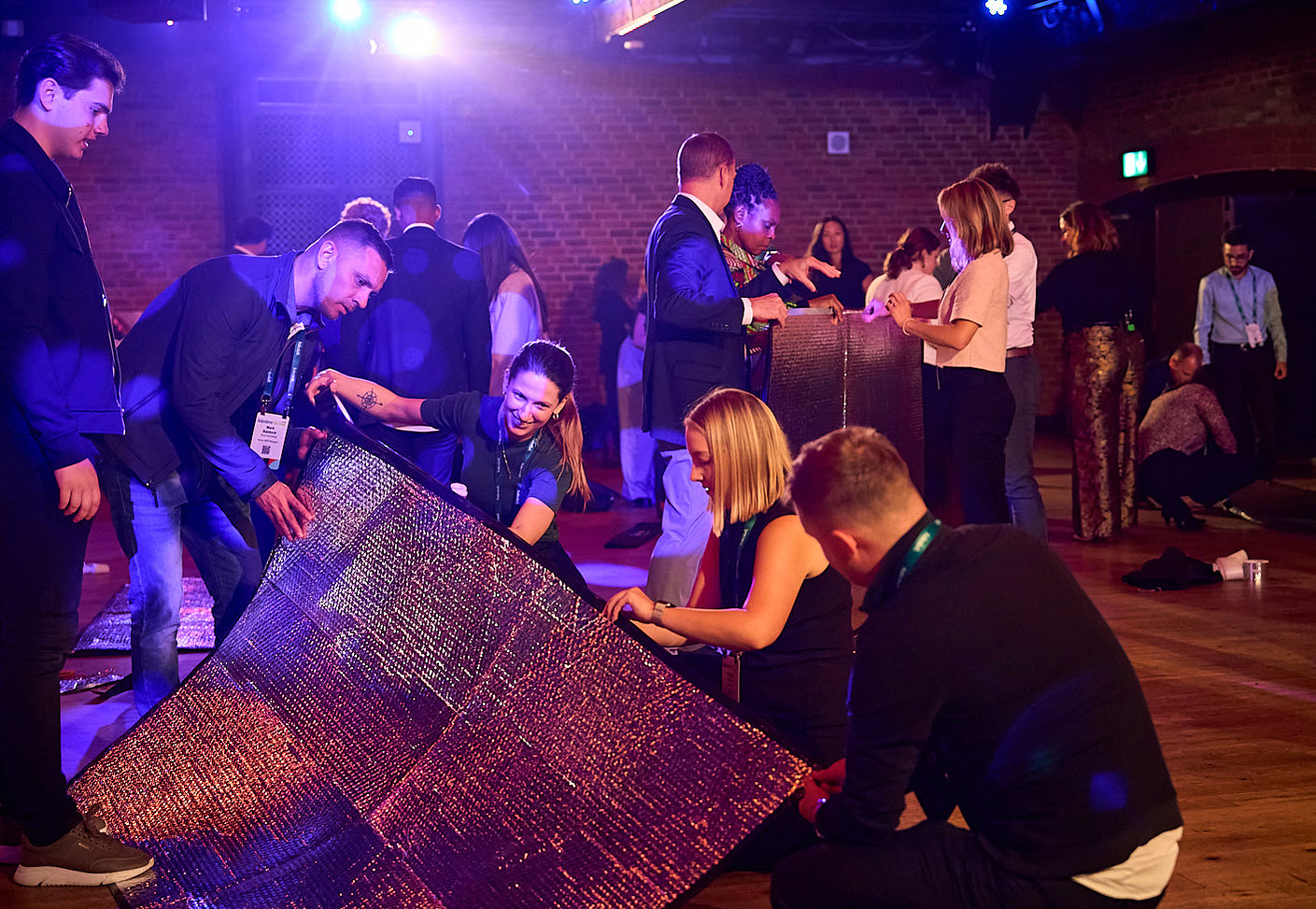 Sleep Pod charity event photography at The Brewery venue London