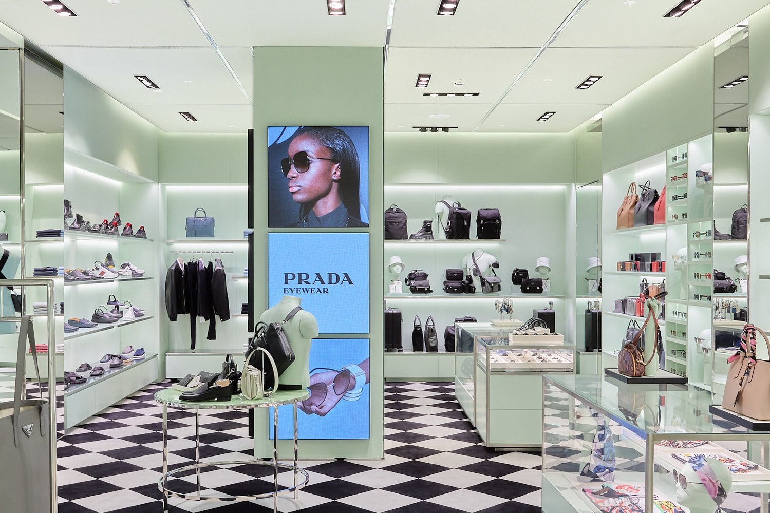 Luxury Interiors photography for Prada at Heathrow by Josh Caius