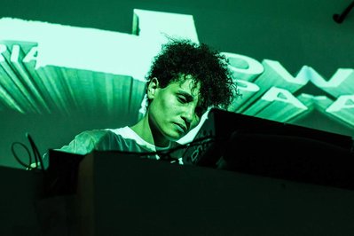 Luxury corporate party event photographer Josh Caius. This is a photo of the DJ entertainment.
