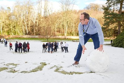 Corporate team building exercise photography outdoors by Josh Caius