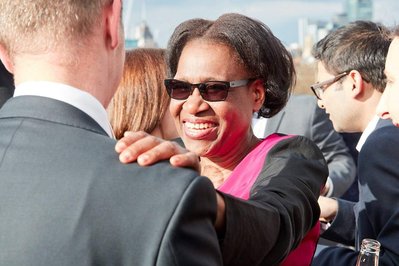 Corporate fun day photography in London by photographer Josh Caius. This is a photo of people enjoying themselves at a gala in London.